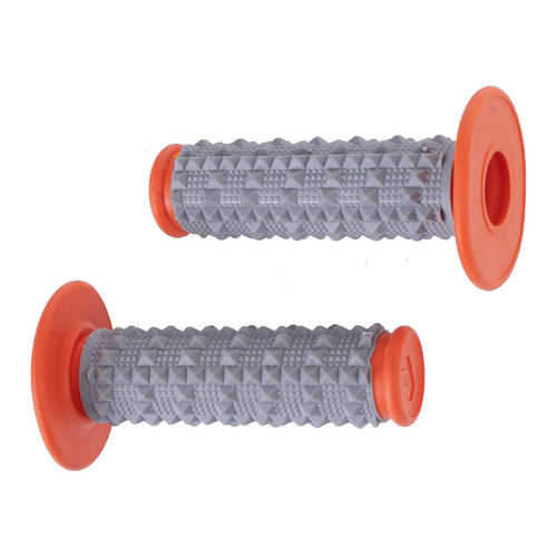 WHITES MX LARGE DIAMOND GRIP - GREY/ ORANGE