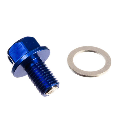 WHITES MAGNETIC SUMP PLUG M10 x 15 x 1.50 - BLUE