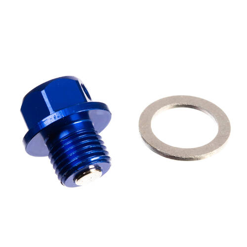 WHITES MAGNETIC SUMP PLUG M12 x 10 x 1.25 - BLUE