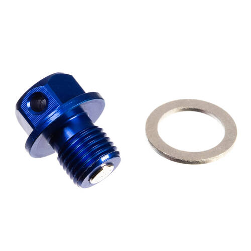 WHITES MAGNETIC SUMP PLUG M12 x 12 x 1.25 - BLUE