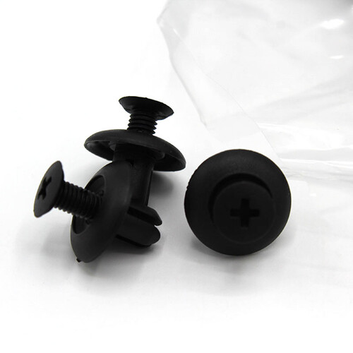 WHITES NYLON PRY RIVETS - 7mm (100 PACK)