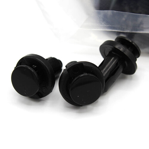 WHITES NYLON PRY RIVETS - 10mm (100 PACK)