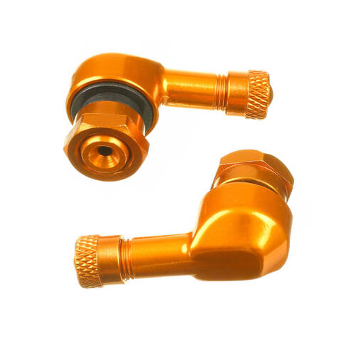 WHITES 90 DEGREE ALLOY VALVE 11.3MM - GOLD (PAIR)