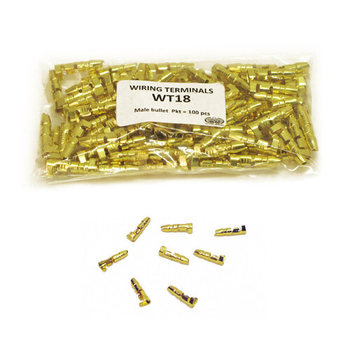 WHITES TERMINAL MALE BULLET (100 PACK)