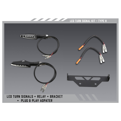 Yoshimura Type H Standard LED Signal Kit - V2 Fender Eliminators