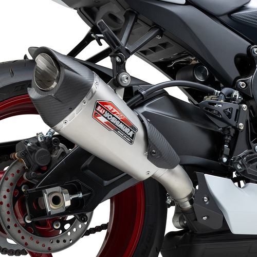 Yoshimura AT2 Slip-On Exhaust Stainless / Stainless Muffler - Suzuki GSX-R600/750 '11-24