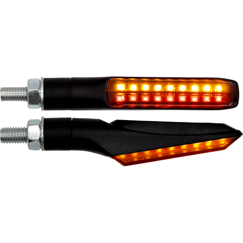 MOTORCYCLE SPECIALTIES PATHWAY REAR LED INDICATOR / STOP / TAIL LIGHT SMOKED LENS - ZIU316LED