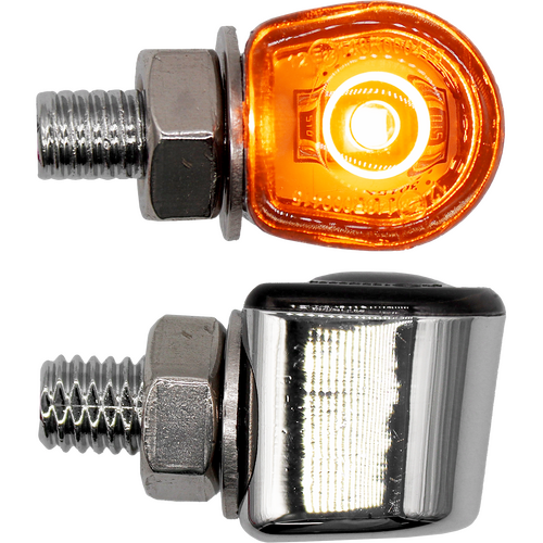 MOTORCYCLE SPECIALTIES MICRO CYCLOPS LED INDICATOR CHROME - ZIU326LED