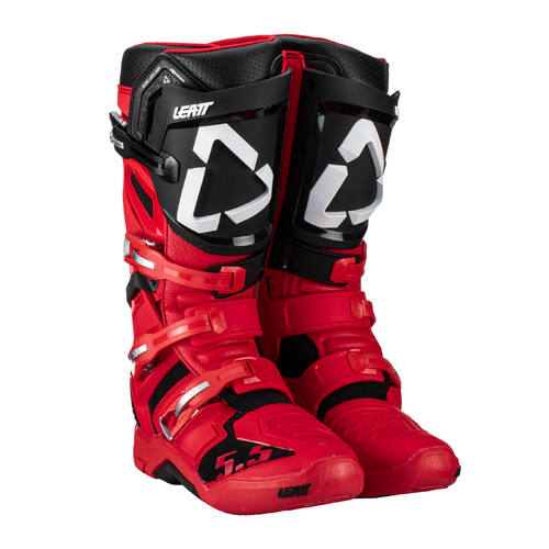 LEATT BOOT 5.5 FLEXLOCK RED BLACK 44.5 (10)